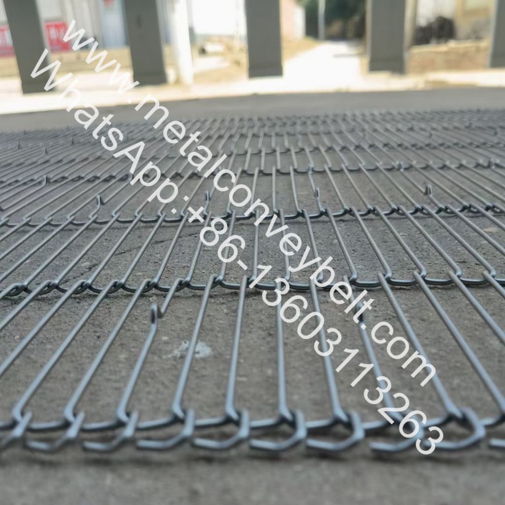 Mesh Conveyor Food Grade Chain Link Wire Mesh Stainless Steel Flat Flex Conveyor Belt