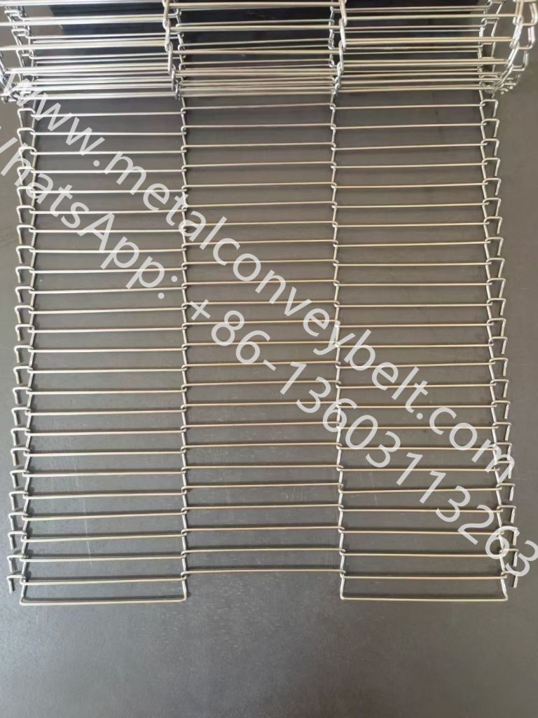 High temperature resistance industrial 304 Stainless steel wire mesh conveyor belt, flat flex conveyor belt for industry