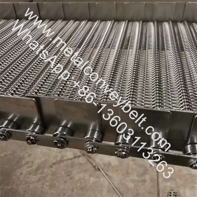 Customized Size Food Processing Ued stainless steel chain driven conveyor belt