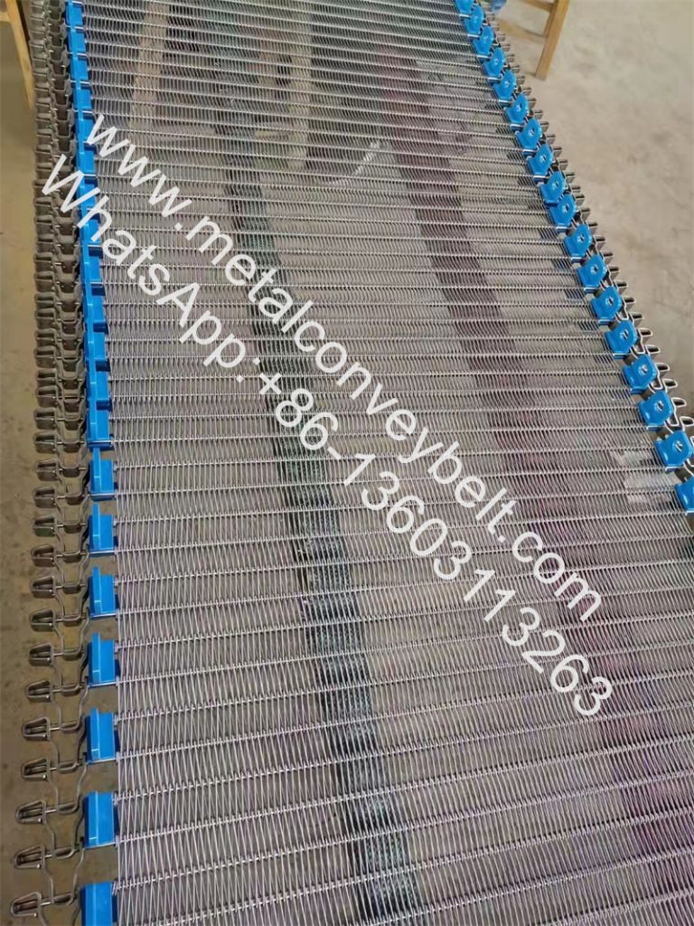 Food Grade Food Processing SS 304/316 Chain Driven Wire Mesh Conveyor Belt