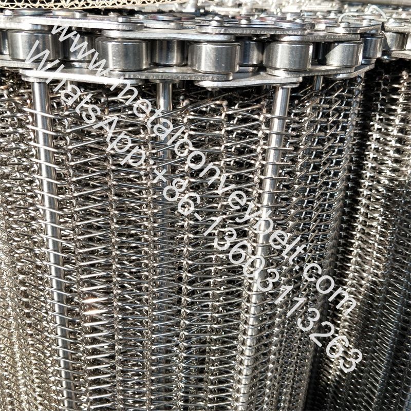 Stainless Steel Food Grade Chain Driven Belt Conveyor Mesh Belt