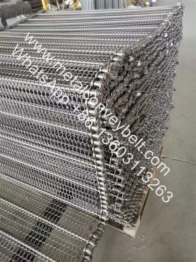 Stainless Steel Chain Driven Wire Mesh Conveyor Belt