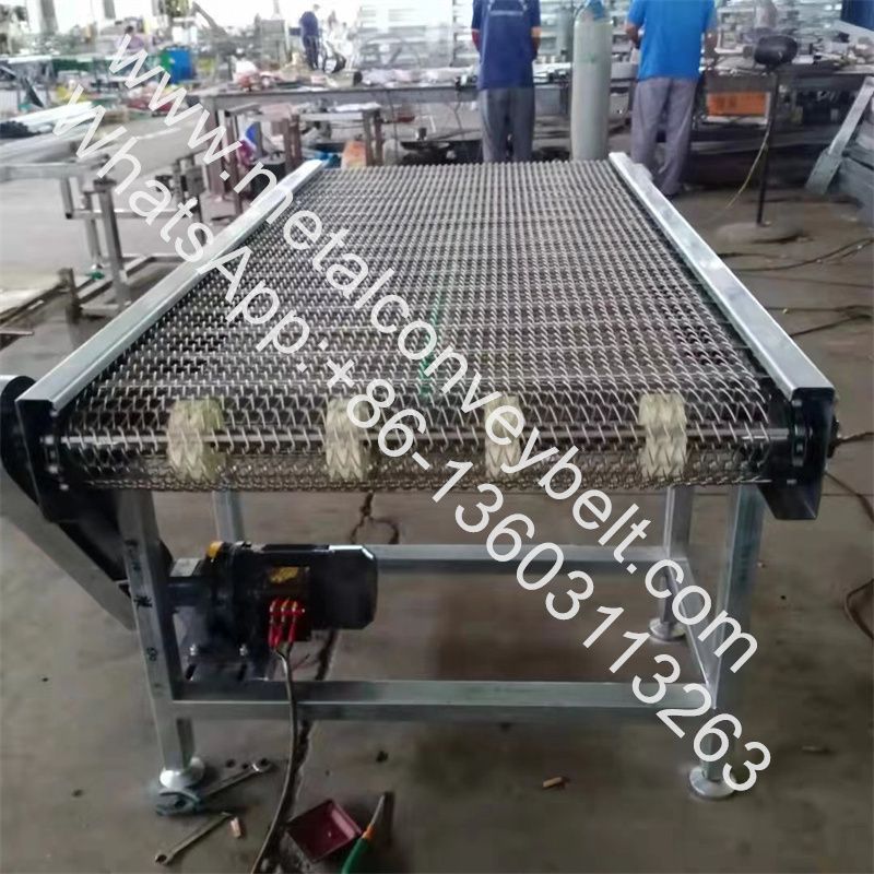 Food Grade 304 SS Stainless Steel Chain Link Spiral Wire Mesh Conveyor Belt/SS304 stainless steel chain spiral conveyor belt