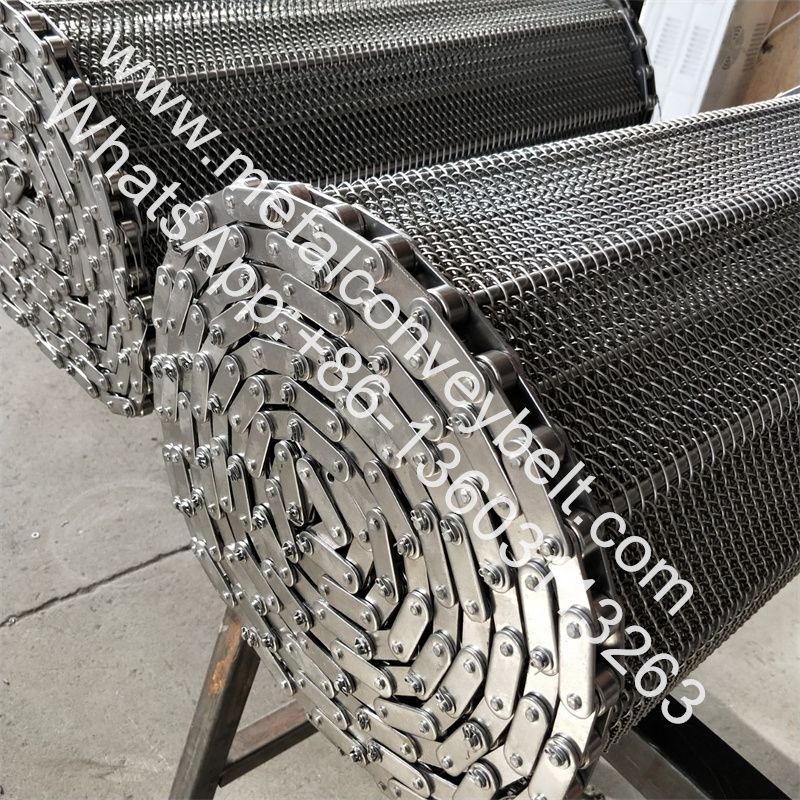 Stainless Steel Chain Driven Wire Mesh Conveyor Belt