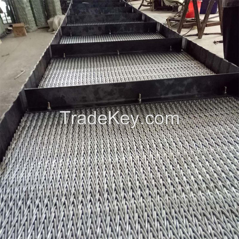 Stainless Steel Compound Balanced Weave Conveyor Belt as Pasteurizing Belt