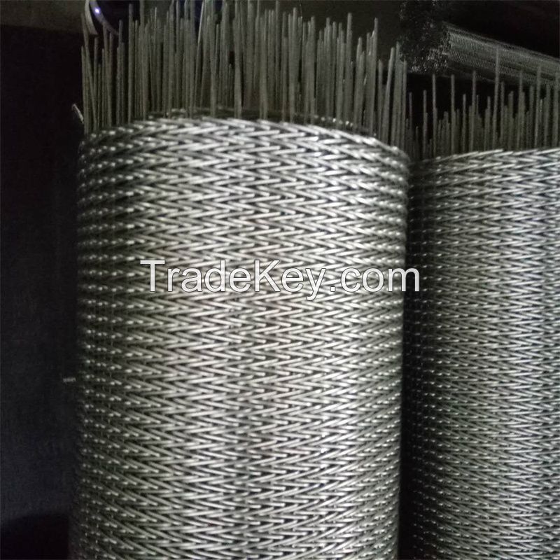 Stainless Steel Compound Balanced Weave Conveyor Belt as Pasteurizing Belt