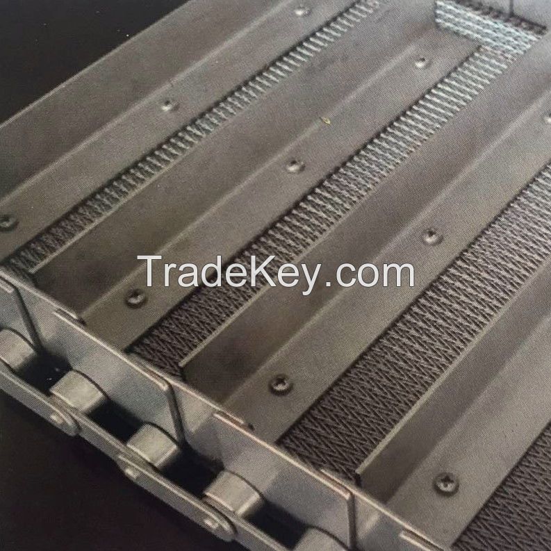 V Shape Conveyor Belt Compound Balanced Woven Stainless Steel Cordweave Conveyor Belt