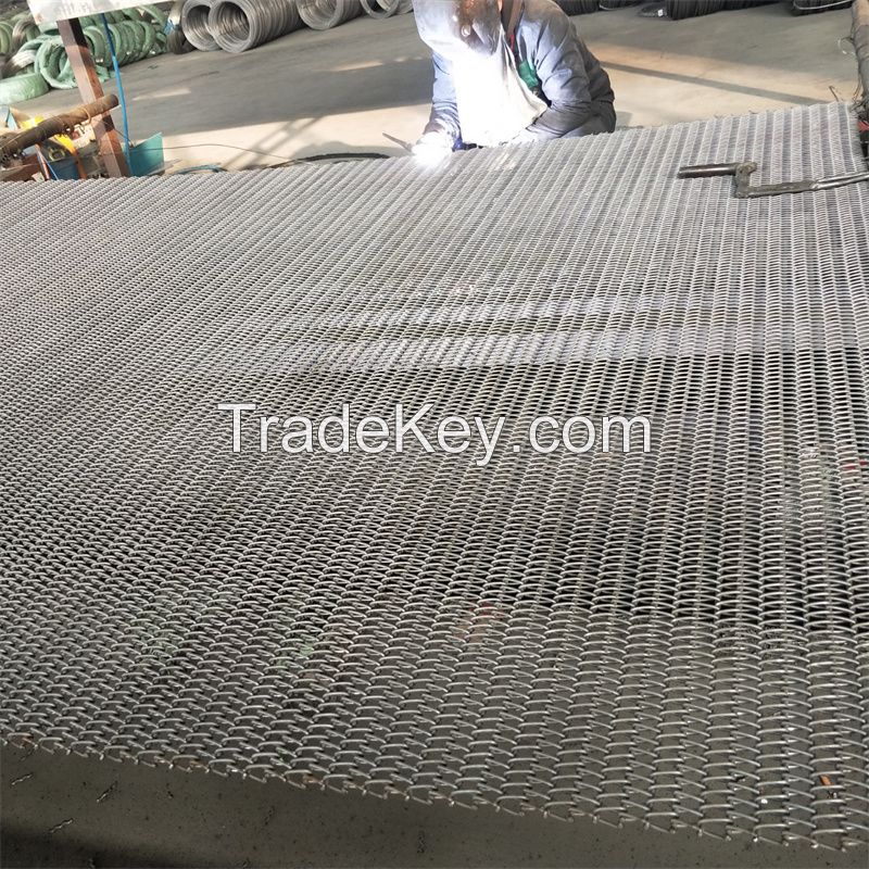 Stainless Steel Wire Flat Chain Link Mesh Conveyor Belt/Food Grade Stainless Steel Wire Mesh Conveyor Belt Compound Balanced Weave Conveyor Belt