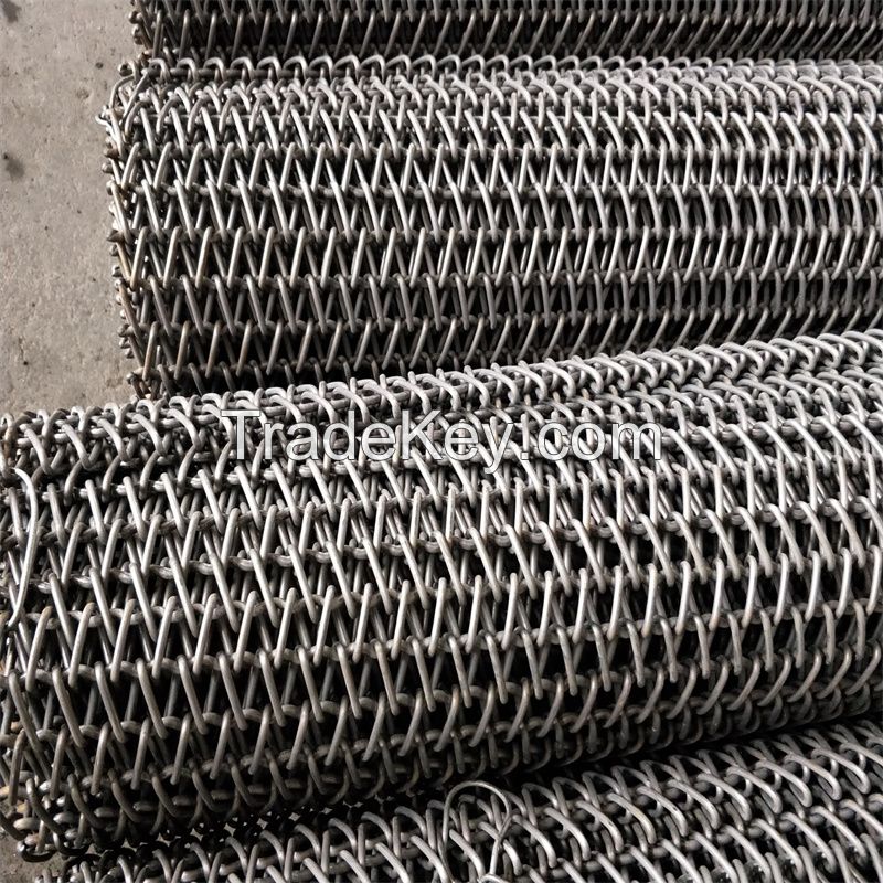 Stainless Steel Wire Flat Chain Link Mesh Conveyor Belt/Food Grade Stainless Steel Wire Mesh Conveyor Belt Compound Balanced Weave Conveyor Belt