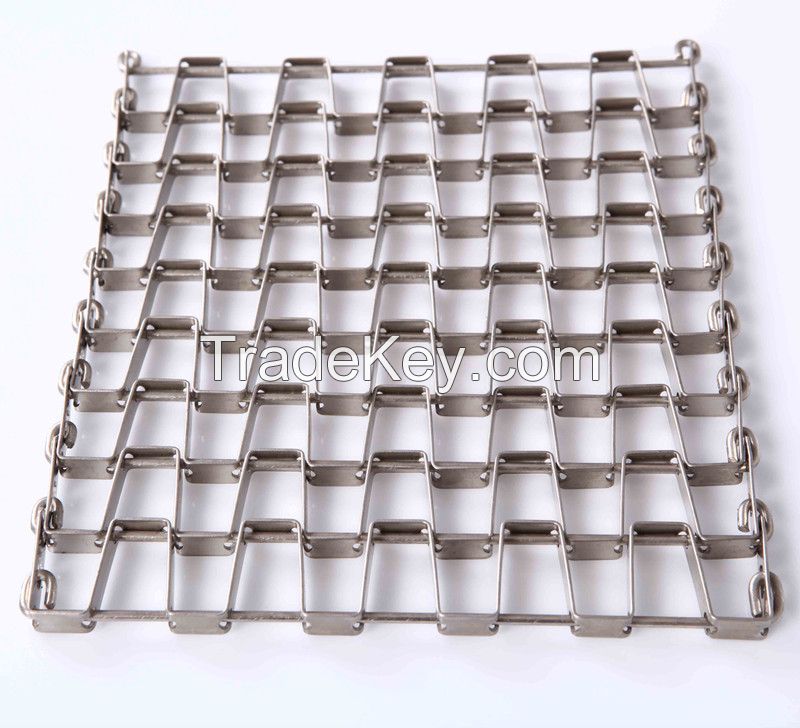 Flat Wire Conveyor Belt for Packing, Boat, Heating Industry