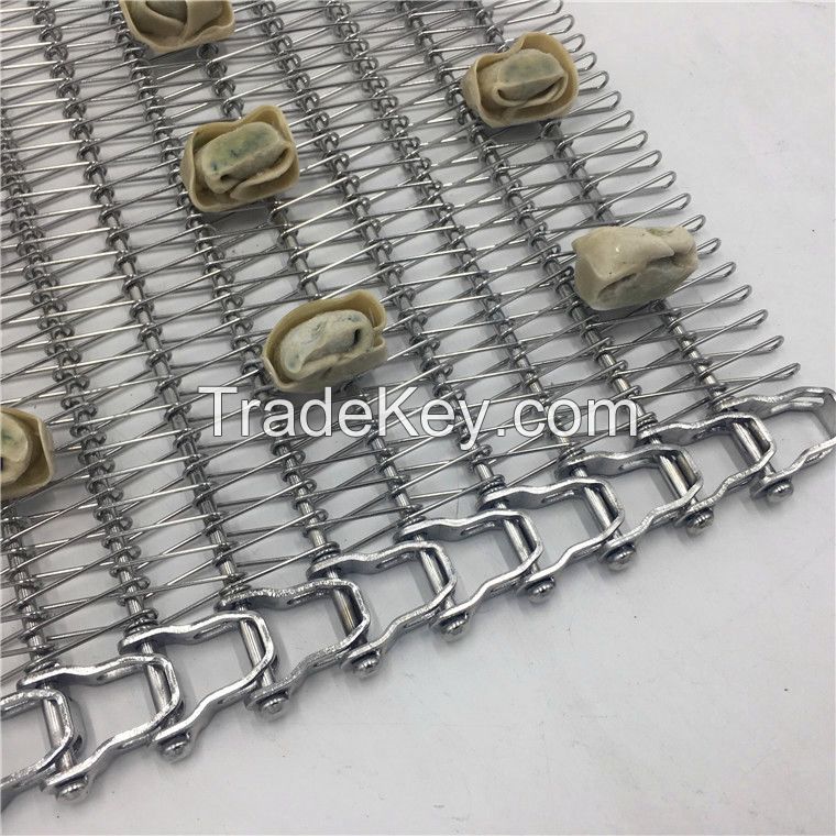 Mesh Belt Spiral Grid Belt Spiral Conveyor Belt for Food Plants, Food Machines