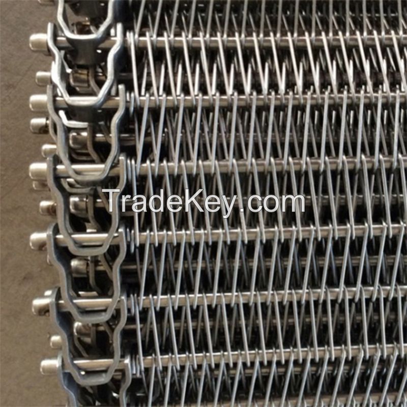 Stainless Steel Spiral Grid Conveyor Belt for Baking Industry
