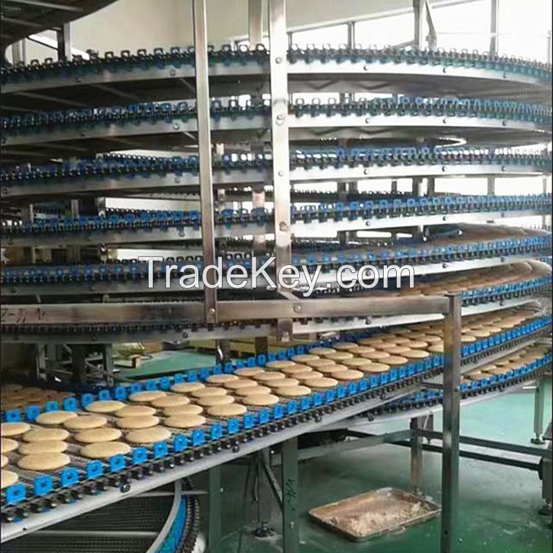 Stainless Steel Spiral Grid Conveyor Belt for Cooling, Freezing, Baking, Frying, Drying