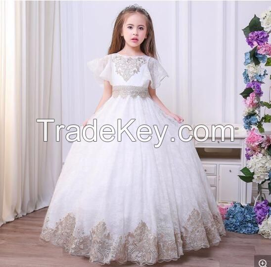 Children Wedding Gown Princess Flower Girl Dress