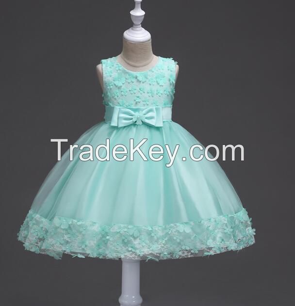 Children Wedding Party Dresses Kids Evening Ball Gowns