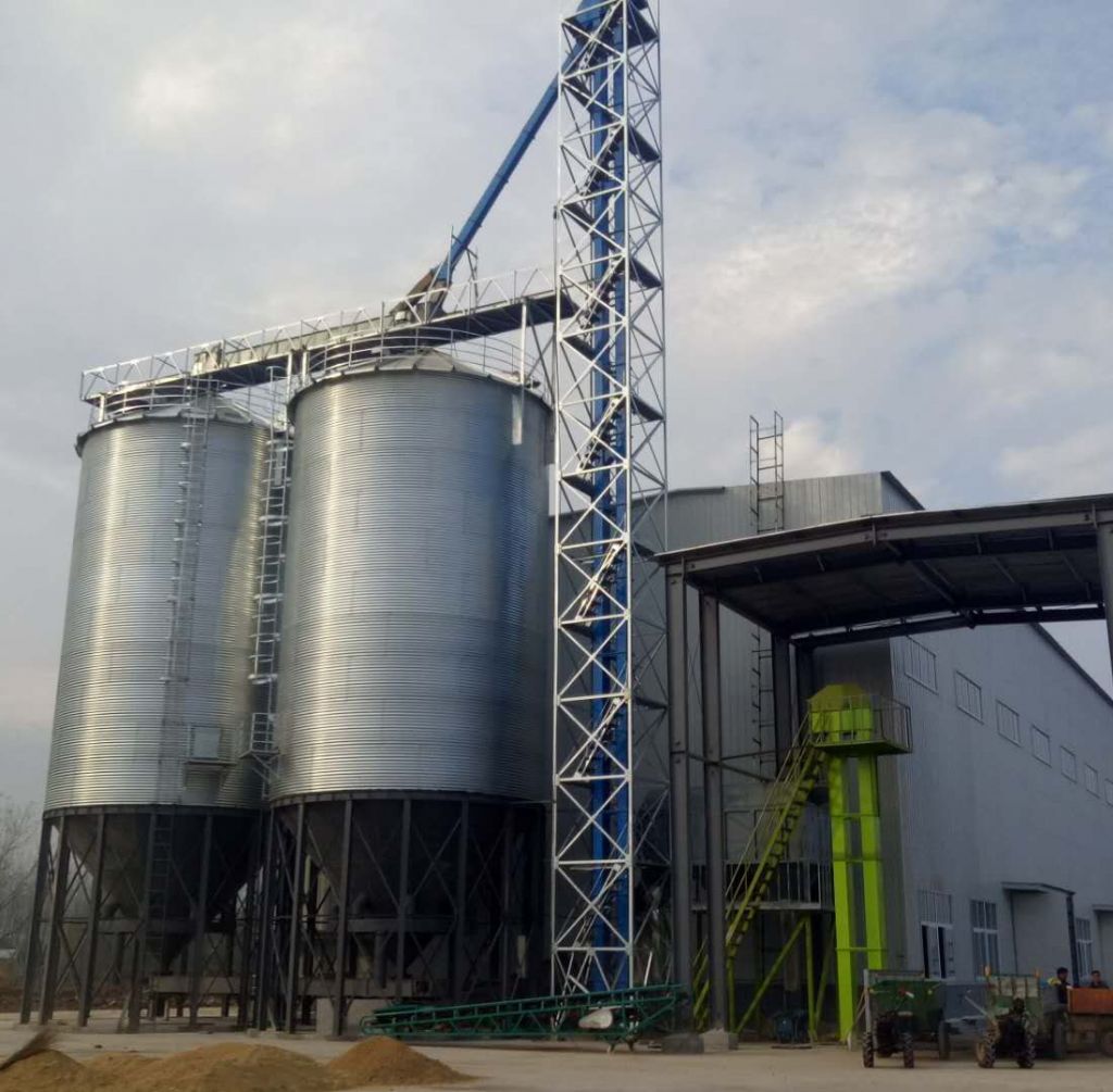 50-20000 tons grain galvanized steel silo