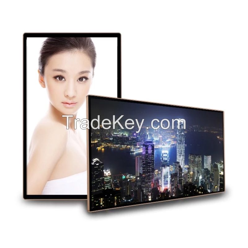 KER Factory 15.6 21.5 27 32 43 49 55 65 Inch Wall Mount Digital Signage LCD Monitor USB Media Player