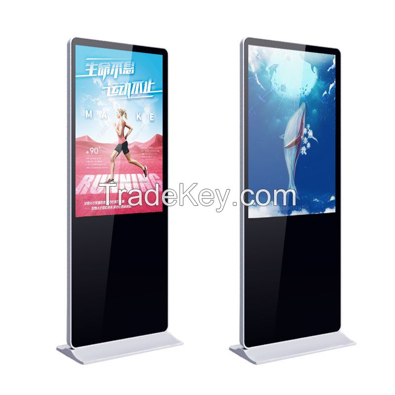 55 Inch Indoor Standalone Non-touch Slim Android 2+8 with Ethernet and Wifi Function Digital Signage