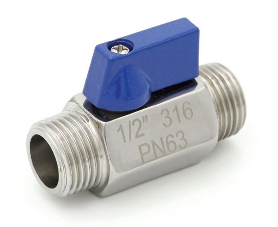 Food grade stainless steel mini ball valve，CF8/CF8M threaded ball valve