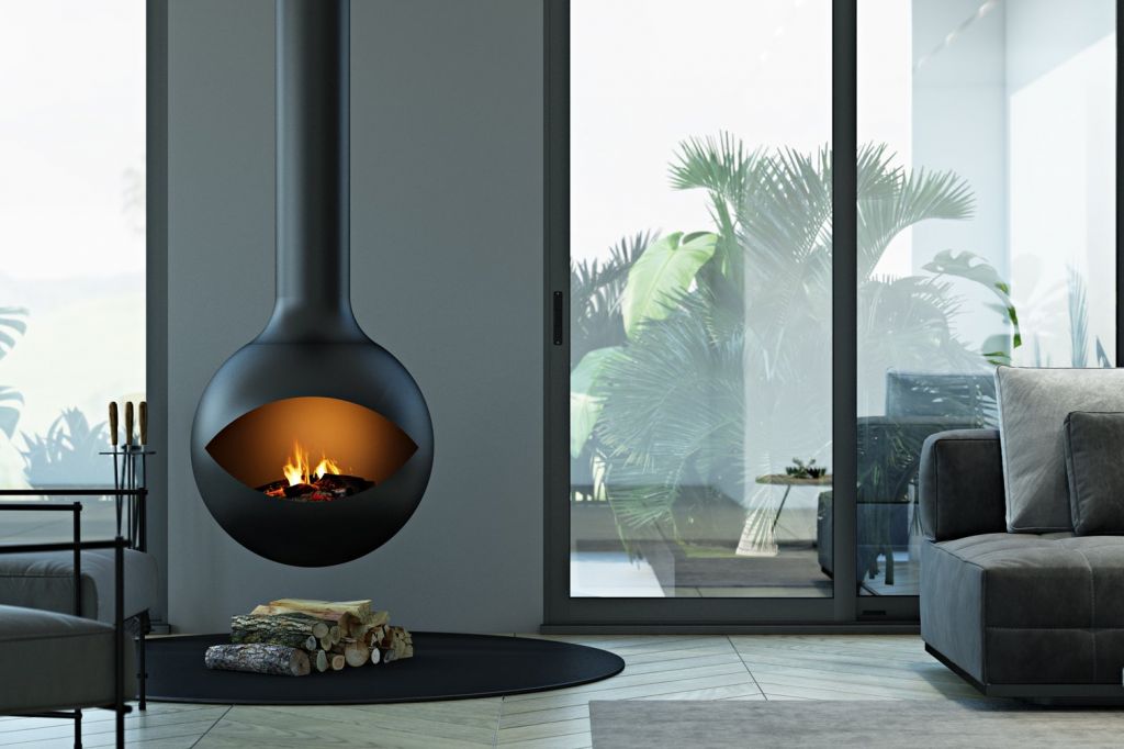 Zen Occhio Suspended Fireplace