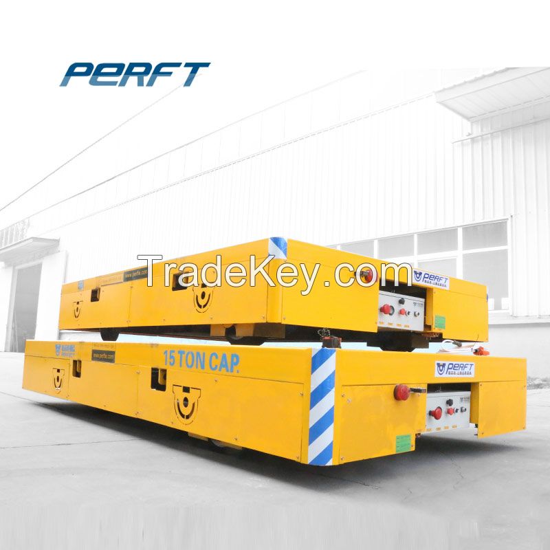 Customized Heavy Duty 40 T Cable Drum Power Rail Traveling Flat Car Cable Drum Powered Transfer Trolley