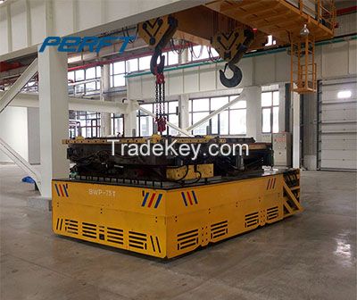 25T Heavy Duty Battery powered Electric Trackless Transfer Cart For Industry material handling equipment