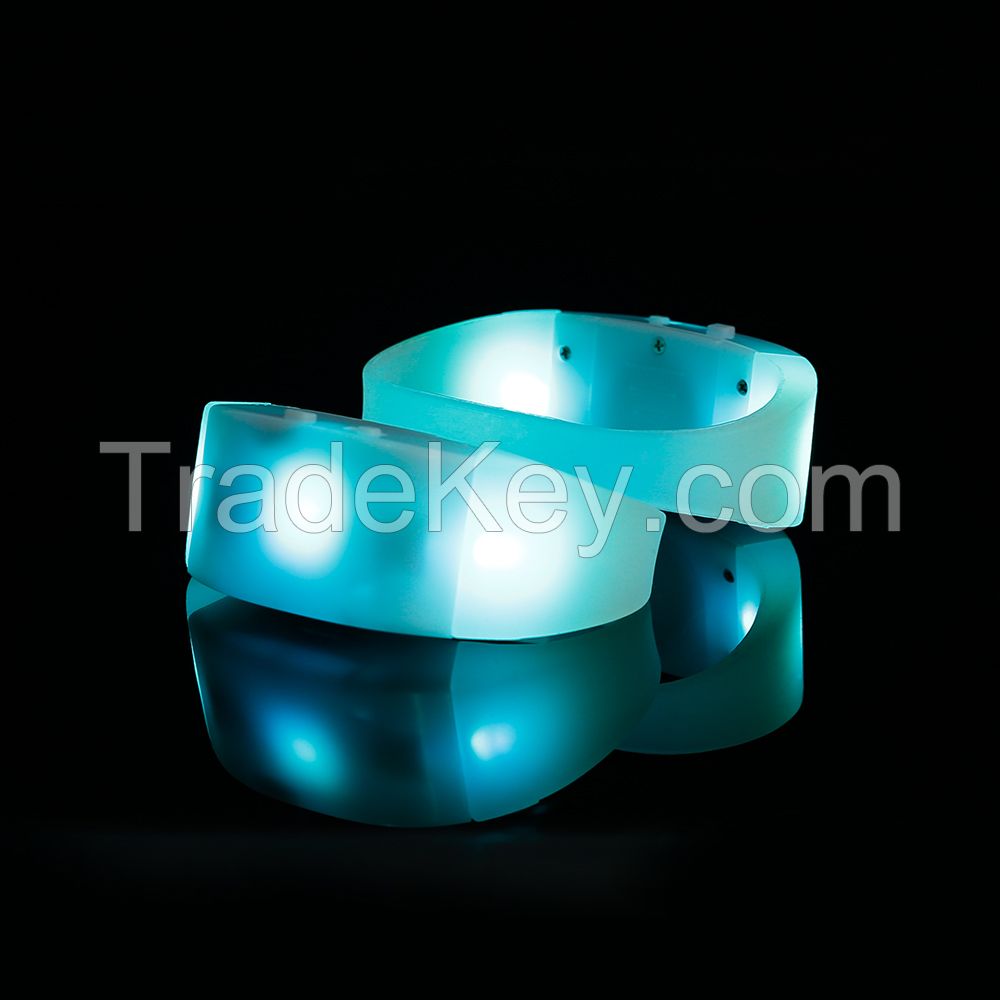 Light Up Bracelets Wholesale Illuminated Wristbands Remote Control Flashing Wristbands Glow Party
