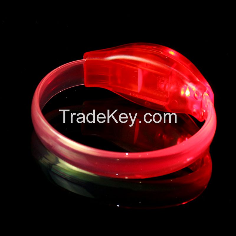 Flashing Cheap Concert Wristband Glow The Dark Motion Activated Light Up Bracelet