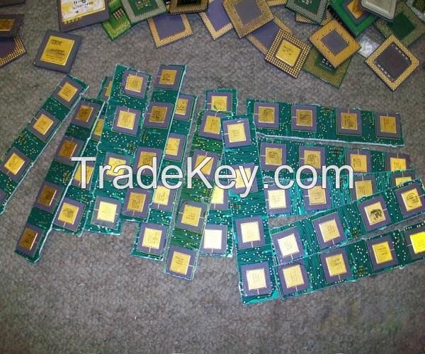 Ceramic cpu scrap for gold recovery and scrap motherboards for sale