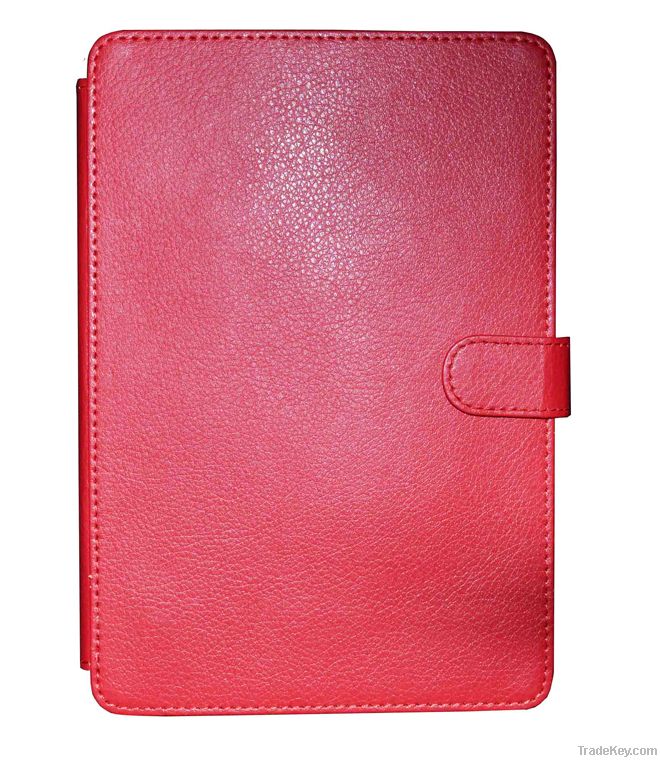 Wholesale Stand Mini iPad Lichi Texture leather case