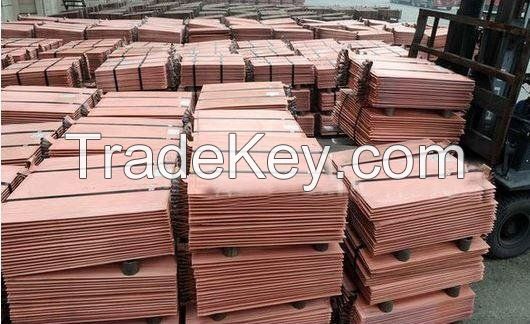 Wholesale  high quality 99.99% pure copper cathode for building industry 