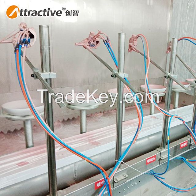 Attractivechina Cookware Ceramic Coating Line Spray Painting Production Line Coating Line Equipment