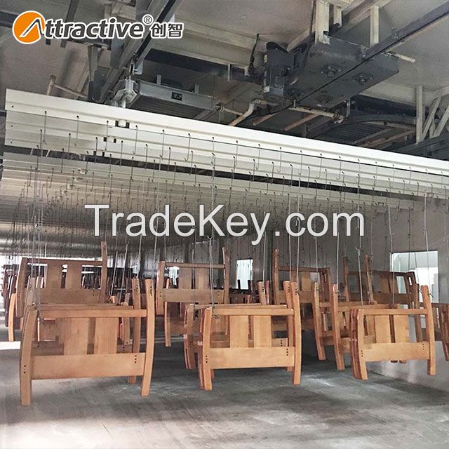 Attractivechina Wood Chair Electrostatic Painting Line Coating Production Line Supplier