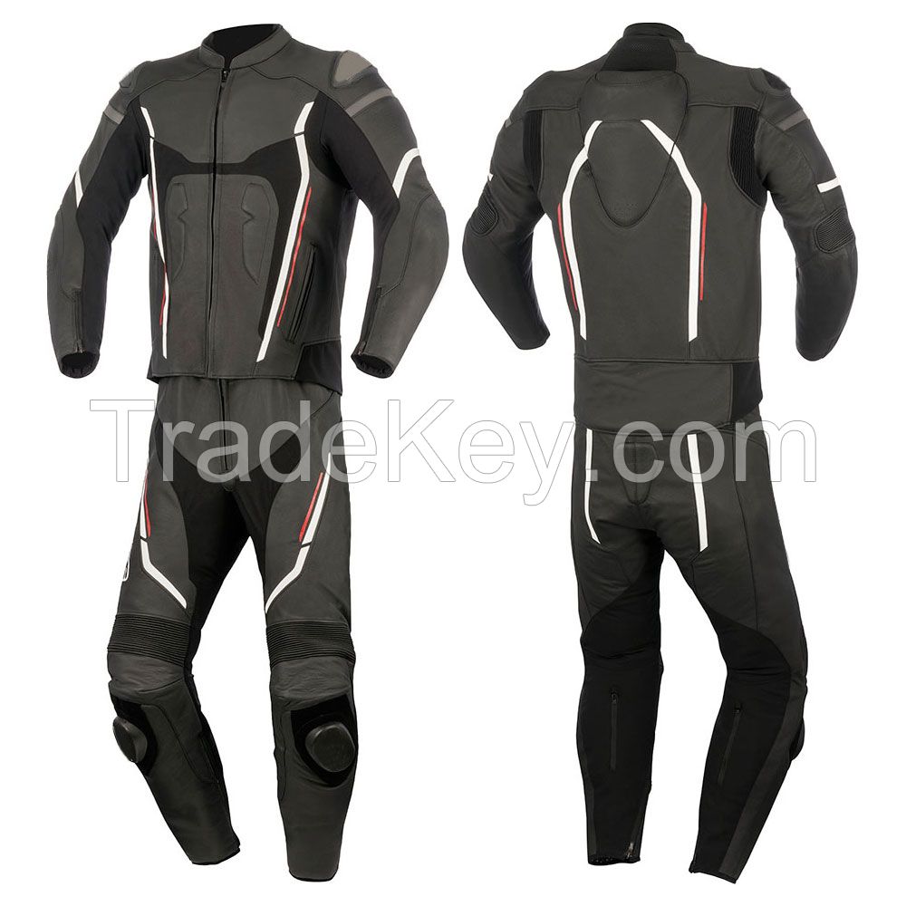 Custom leather Motorbike motorcycling suit/Cowhide LEATHER full padded biker Suit/Textile Motorbike Suit