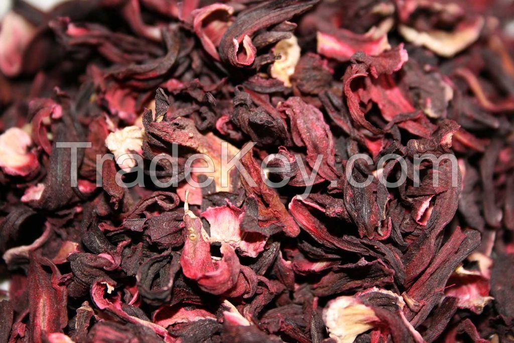 Dried Hibiscus Flower ( Roselle, Hibiscus sabdariffa )