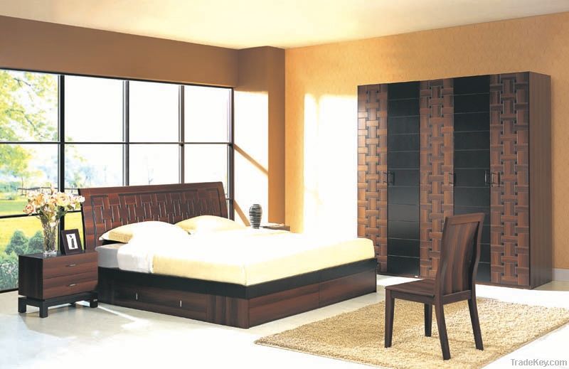 Home Furniture, Bedroom Furniture set, Bed, Nightstand, Wardrobe,