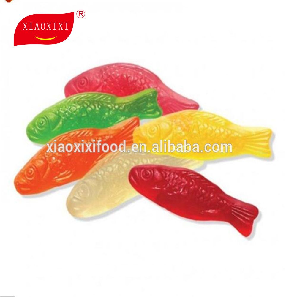 Chinese Candy Manufacturer Fish Shape Gummy Candy Jelly Candy With FDA, Halal Certificate