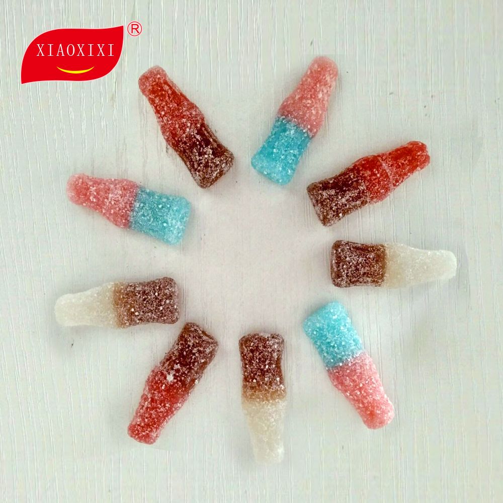 Cola Bottle Gummy Candy Jelly Candy Manufacturer With Halal, FDA, BRC Certificate