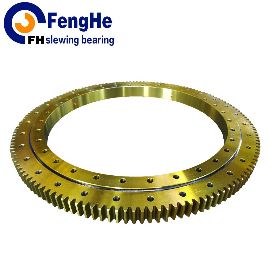 Single-row four point contact ball slewing bearing