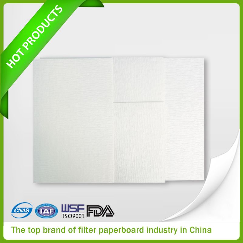 Creped filter paper filtration paperboard