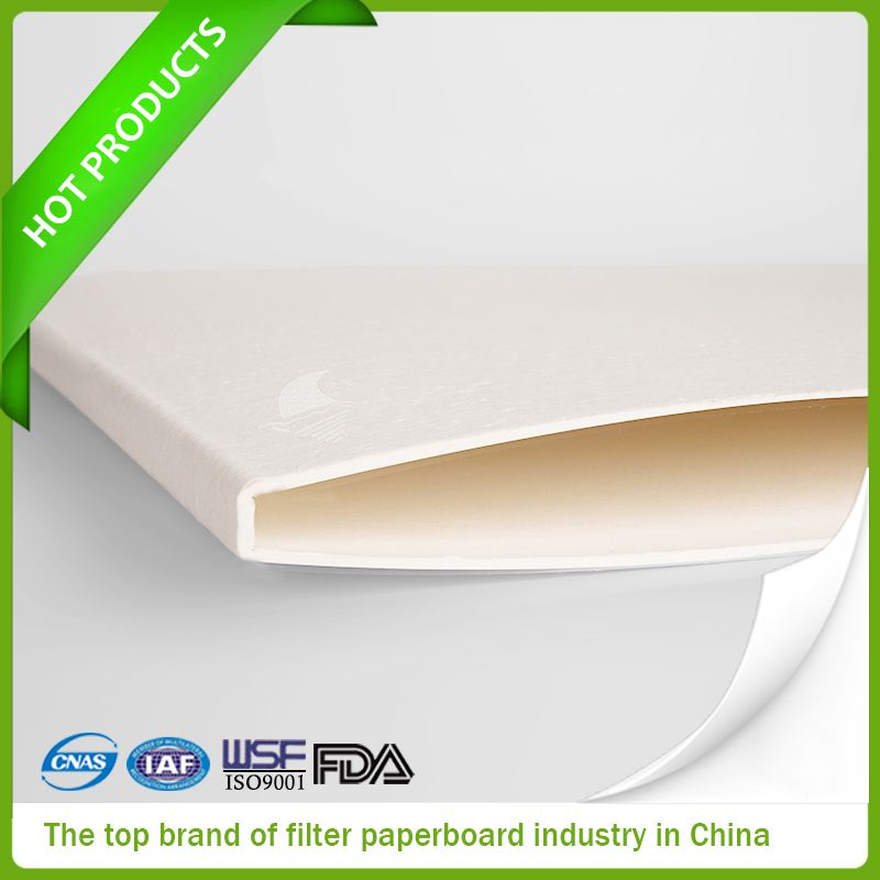 Support filter sheet for filtering sugar syrup or malt drink