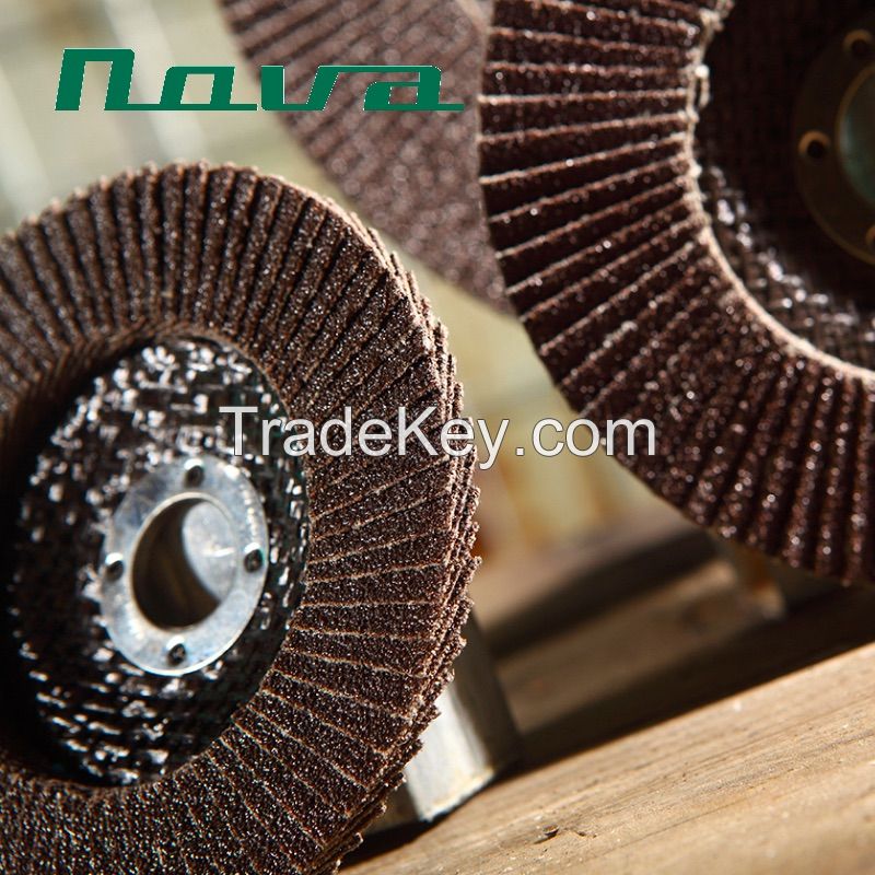 Best Price 100x16mm Calcination Oxide Flap Abrasive Discs (fibre Glass Cover 22*14mm)