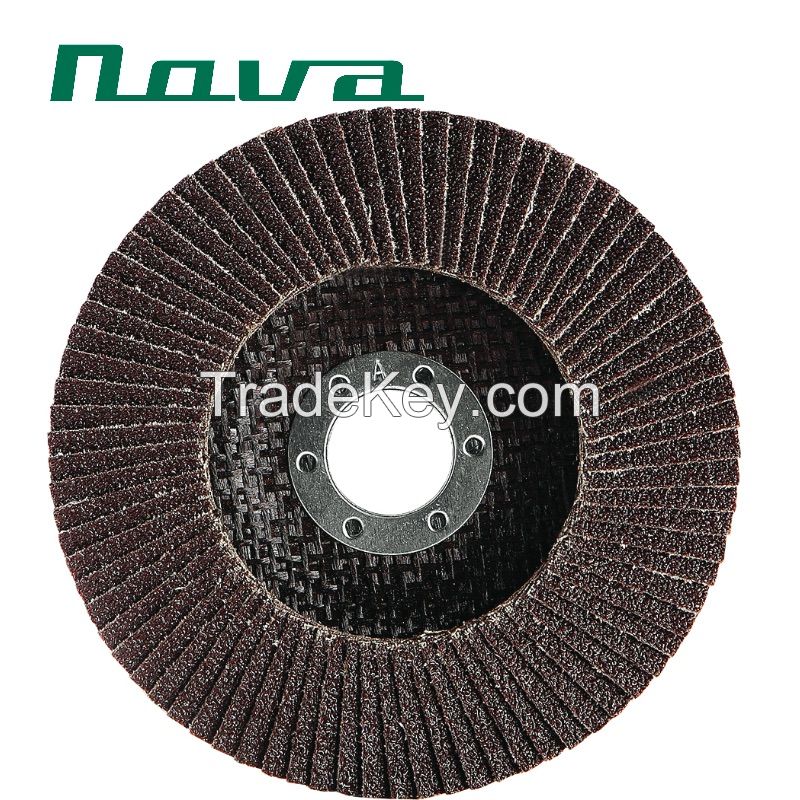 Best Price 100x16mm Calcination Oxide Flap Abrasive Discs (fibre Glass Cover 22*14mm)