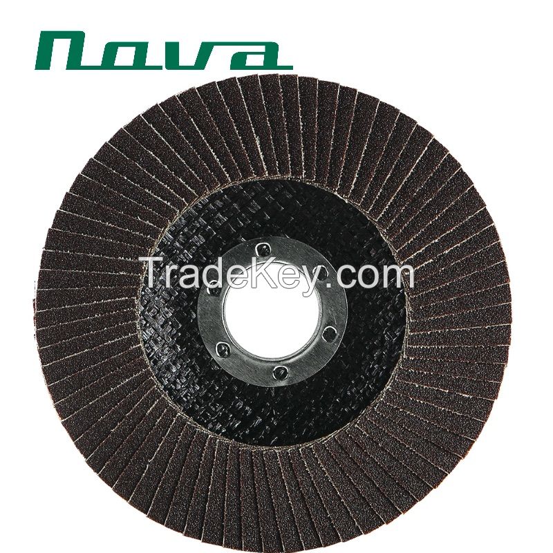 Best Price 100X16mm Calcination Oxide Flap Abrasive Discs (Fibre glass cover 22*14mm)