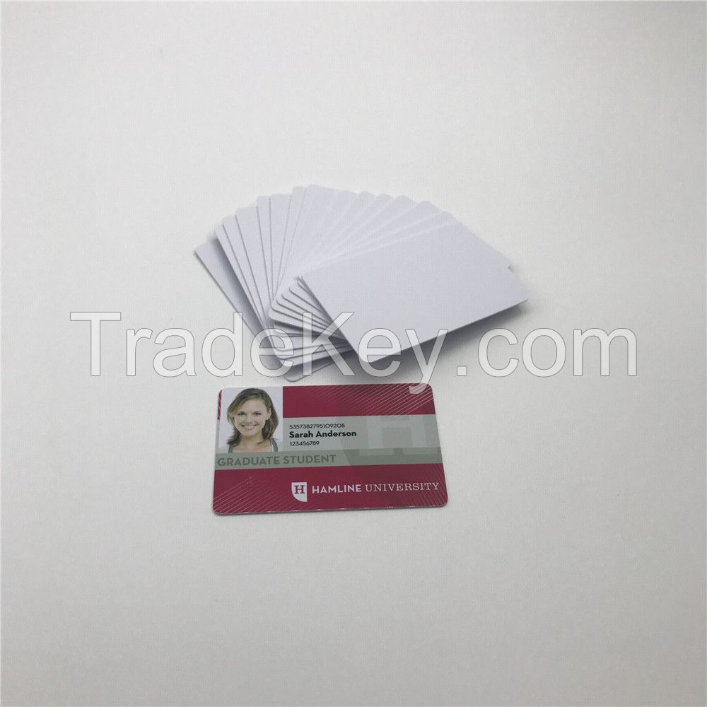 inkjet pvc card 0.6mm for Canon printer directly