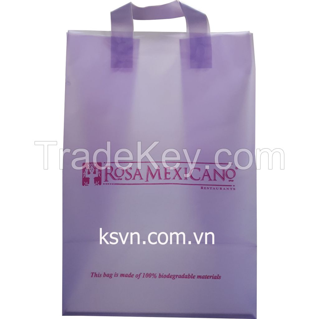 Soft Loop Handle Plastic Bag insert Cardboard Bottom