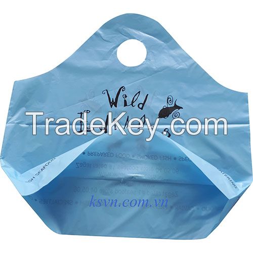 Cheap Price PO Custom Print Wave Top Plastic Bag