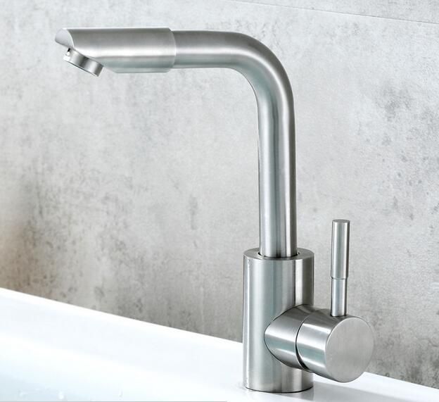 Stainless Steel Faucet Hot And Cold Basin Faucet For Kitchen Sink Or Bathroom Mixer