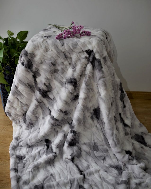 100% polyester rabbit fur blanket