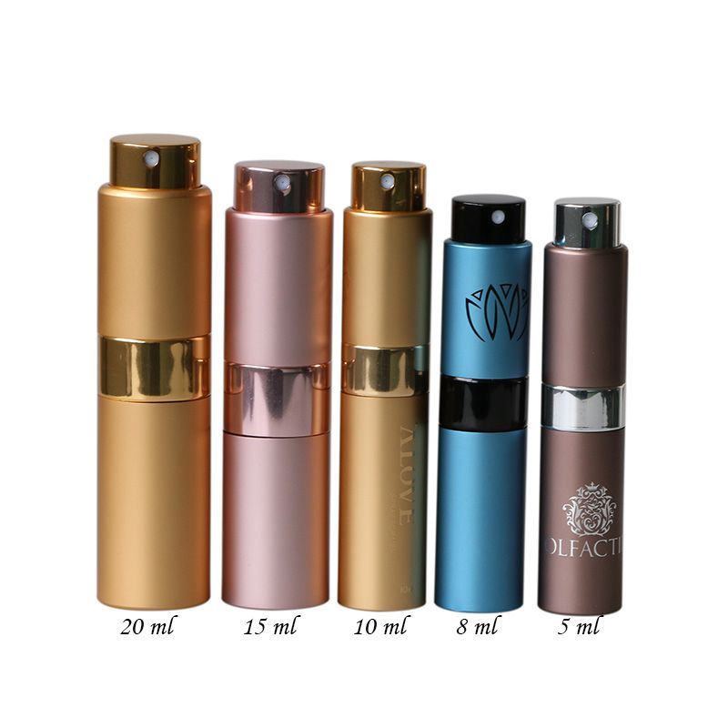 anodized aluminum travel perfume spray bottle 8ml 10ml 15ml 20ml